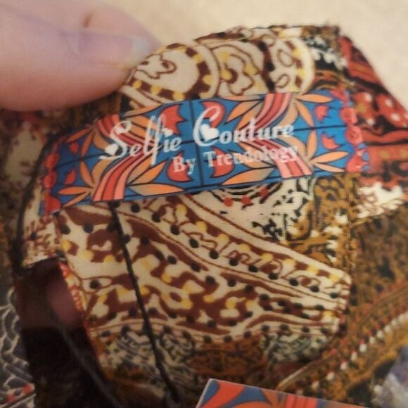 Boho Red Halter Neck Empire Maxi‎ Dress - Picture 6 of 6